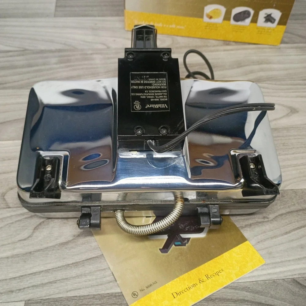 VillaWare Prego Pizzelle Baker Series 2 Maker 3600-NS Italian Cookies